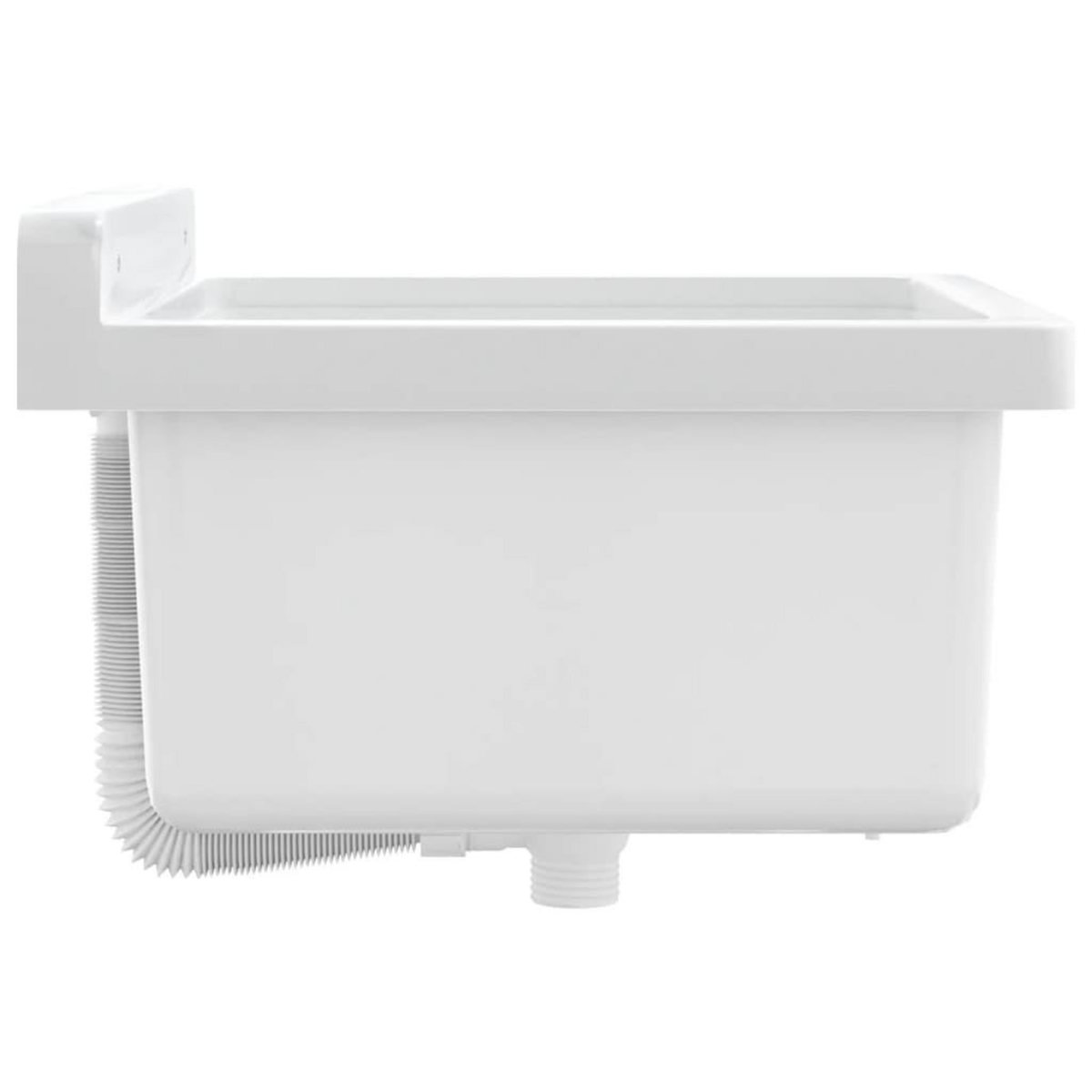 VIDAXL Lavabo pour montage murale blanc 40x40x24 cm resine