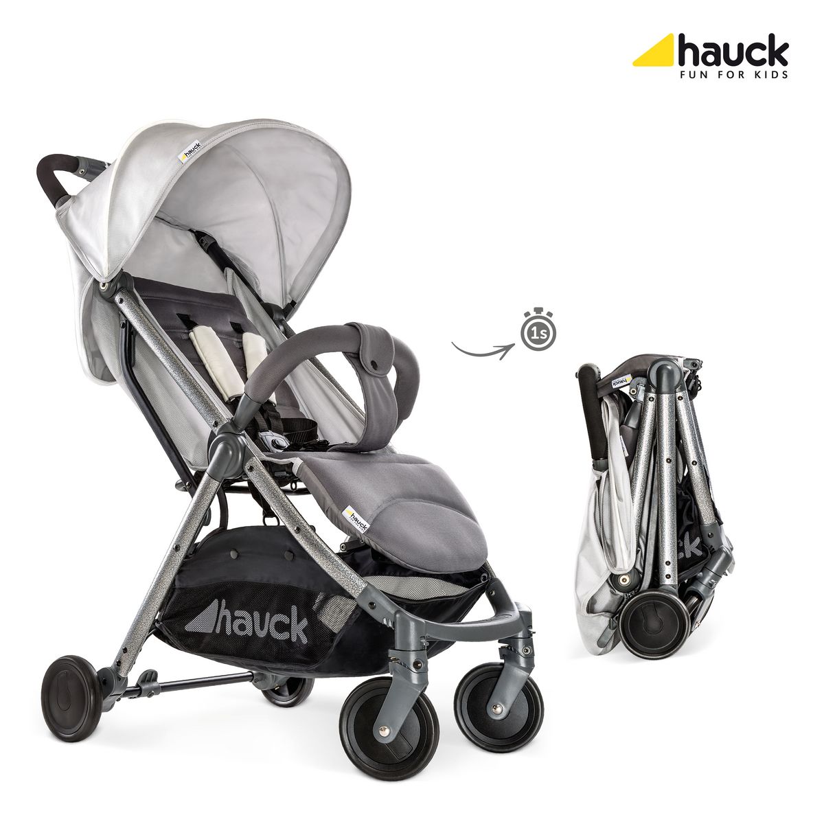 HAUCK Poussette compacte et légère beige Swift Plus 