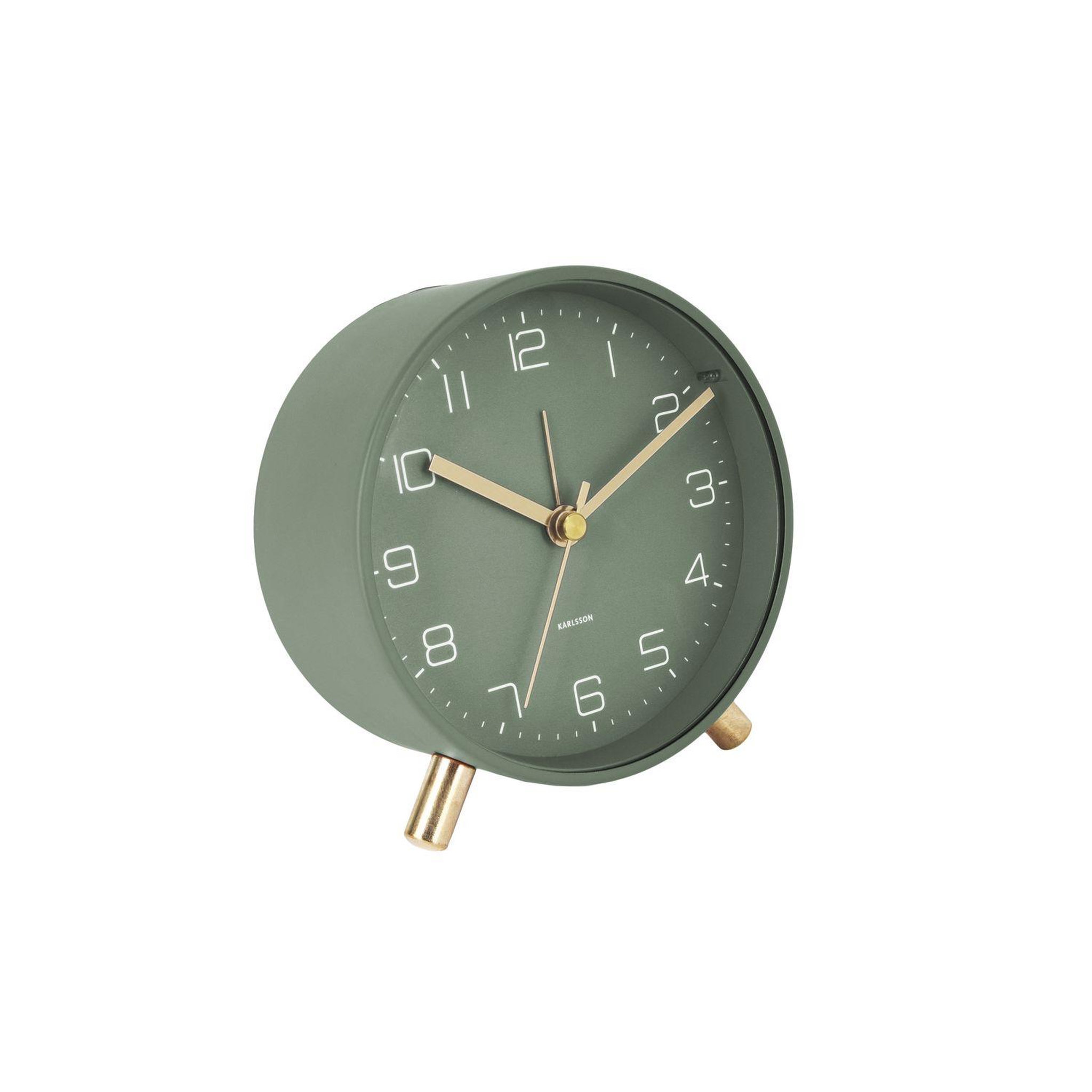 Voir la diapositive 1 : Karlsson Horloge réveil en métal lofty - diam. 11 cm