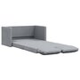 Voir la diapositive 2 : VIDAXL Canape-lit 2 en 1 gris clair 112x174x55 cm tissu