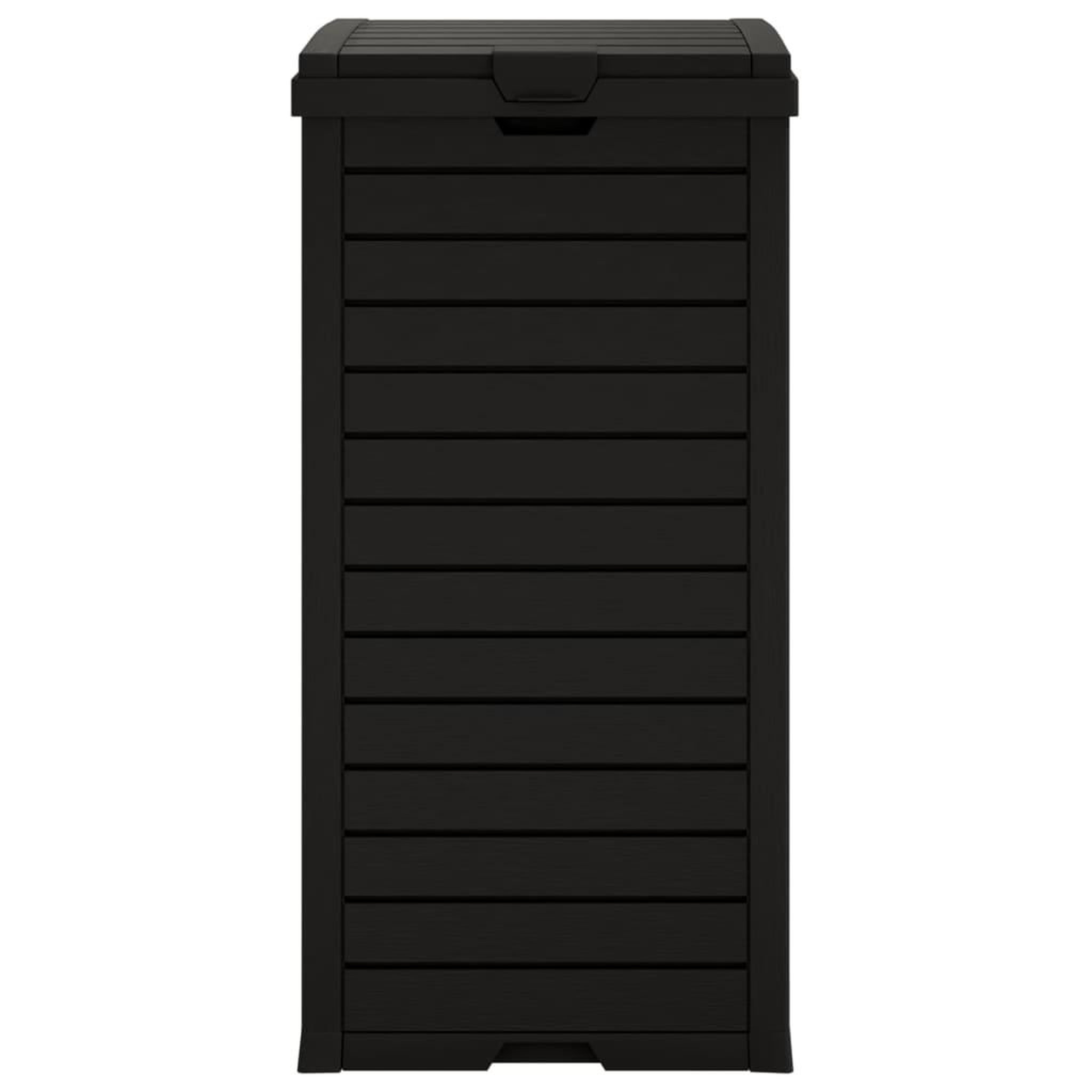 Voir la diapositive 5 : VIDAXL Poubelle d'exterieur noir 41x41x86 cm polypropylene