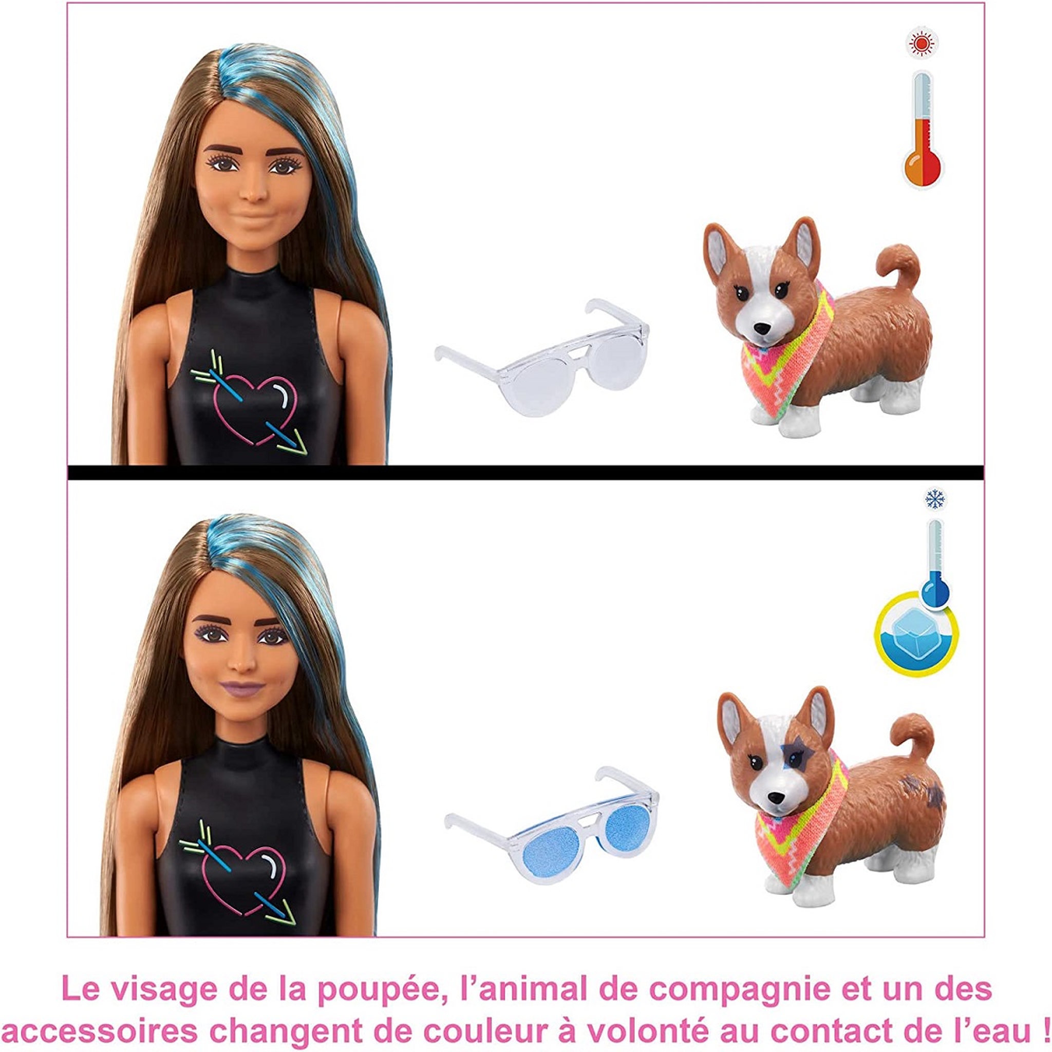 Voir la diapositive 4 : BARBIE Poupée Barbie Color Reveal avec 25 surprises Tie Dye Fluo 