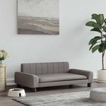 VIDAXL Lit pour chien taupe 90x53x30 cm tissu