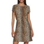 Vila Robe  à Motifs Femme Vila Mooney. Coloris disponibles : Beige