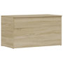 Voir la diapositive 2 : VIDAXL Coffre de rangement Chene sonoma 84x42x46 cm Bois d'ingenierie
