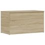 Voir la diapositive 2 : VIDAXL Coffre de rangement Chene sonoma 84x42x46 cm Bois d'ingenierie