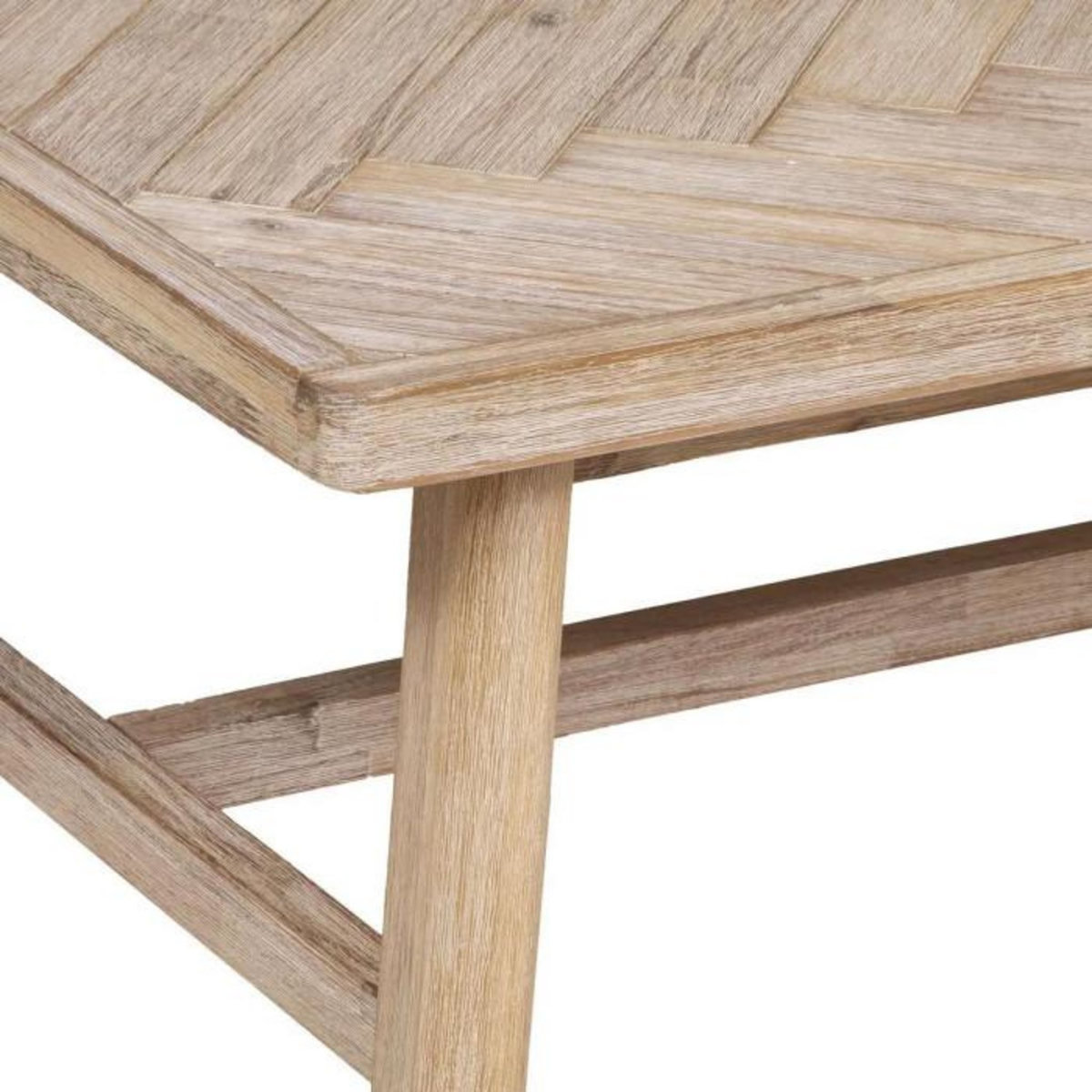 ATMOSPHERA Table Basse en Bois Design  Aeris  130cm Beige