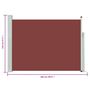 Voir la diapositive 6 : VIDAXL Auvent lateral retractable de patio 120x500 cm Marron