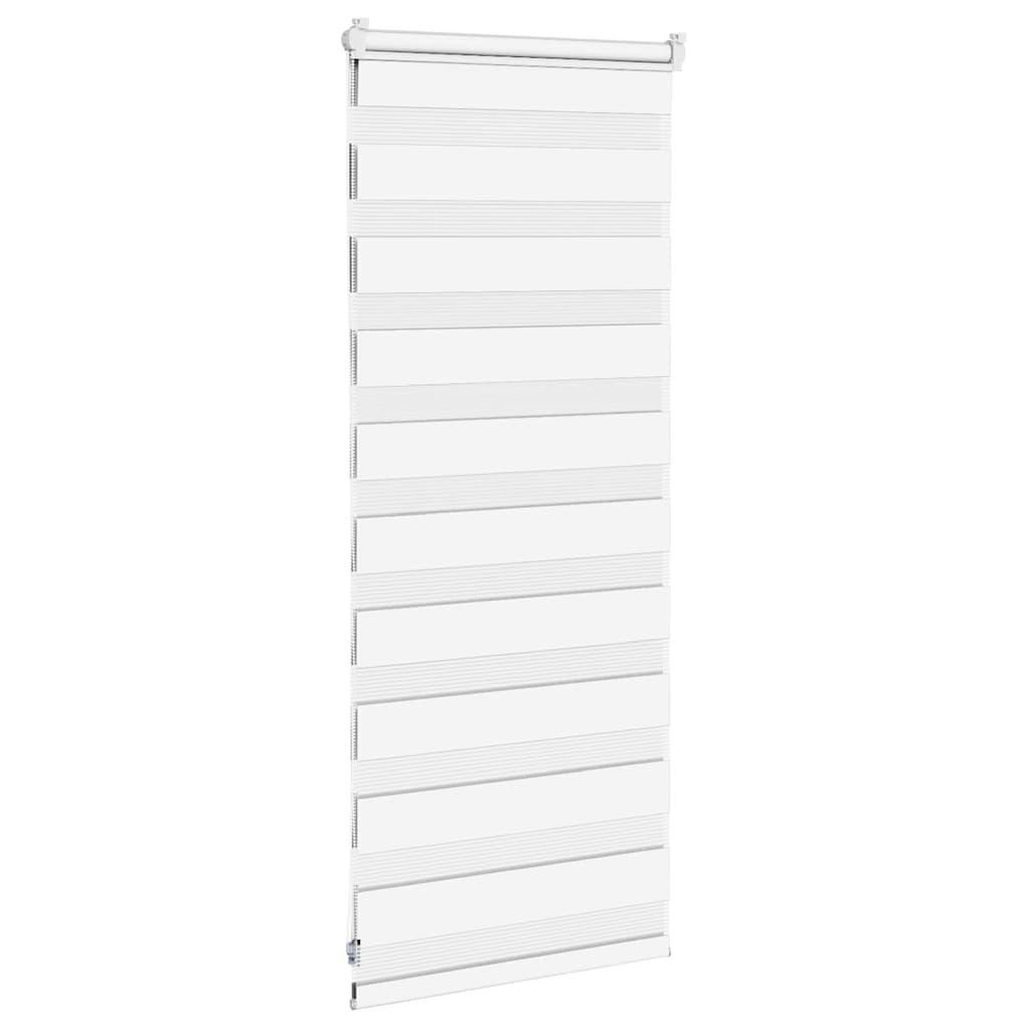Voir la diapositive 4 : VIDAXL Store zebre blanc 55x100 cm largeur du tissu 50,9 cm polyester