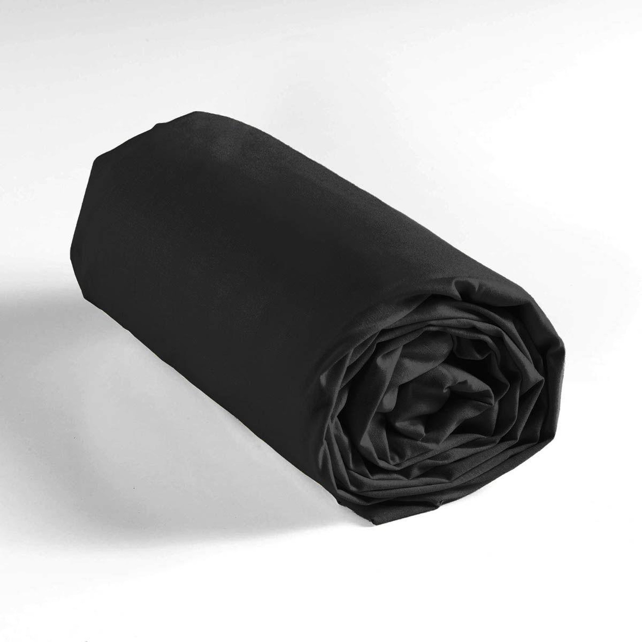 Voir la diapositive 6 : Douceur d'Intérieur Drap housse  lina  180x200cm noir