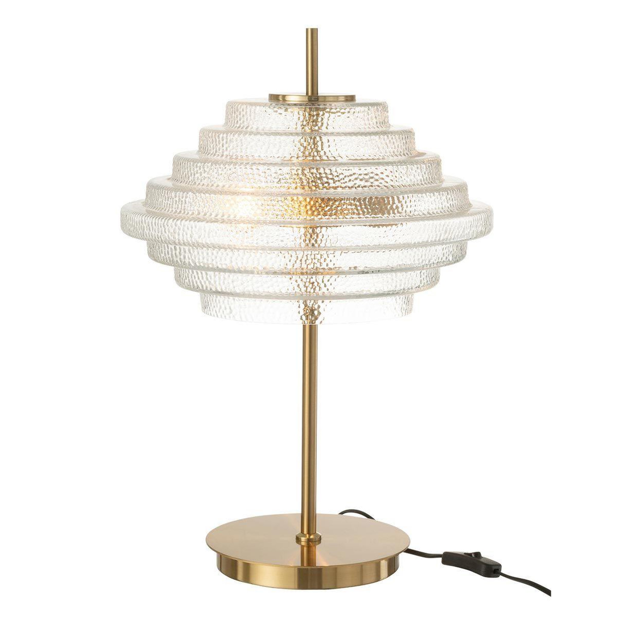 Voir la diapositive 2 : J-LINE Lampe à poser design  merla  54cm transparent