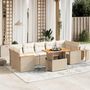 Voir la diapositive 1 : VIDAXL Salon de jardin avec coussins 8 pcs beige resine tressee