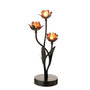 Voir la diapositive 2 : Paris Prix Lampe à Poser à LED  Fleur  36cm Noir & Orange