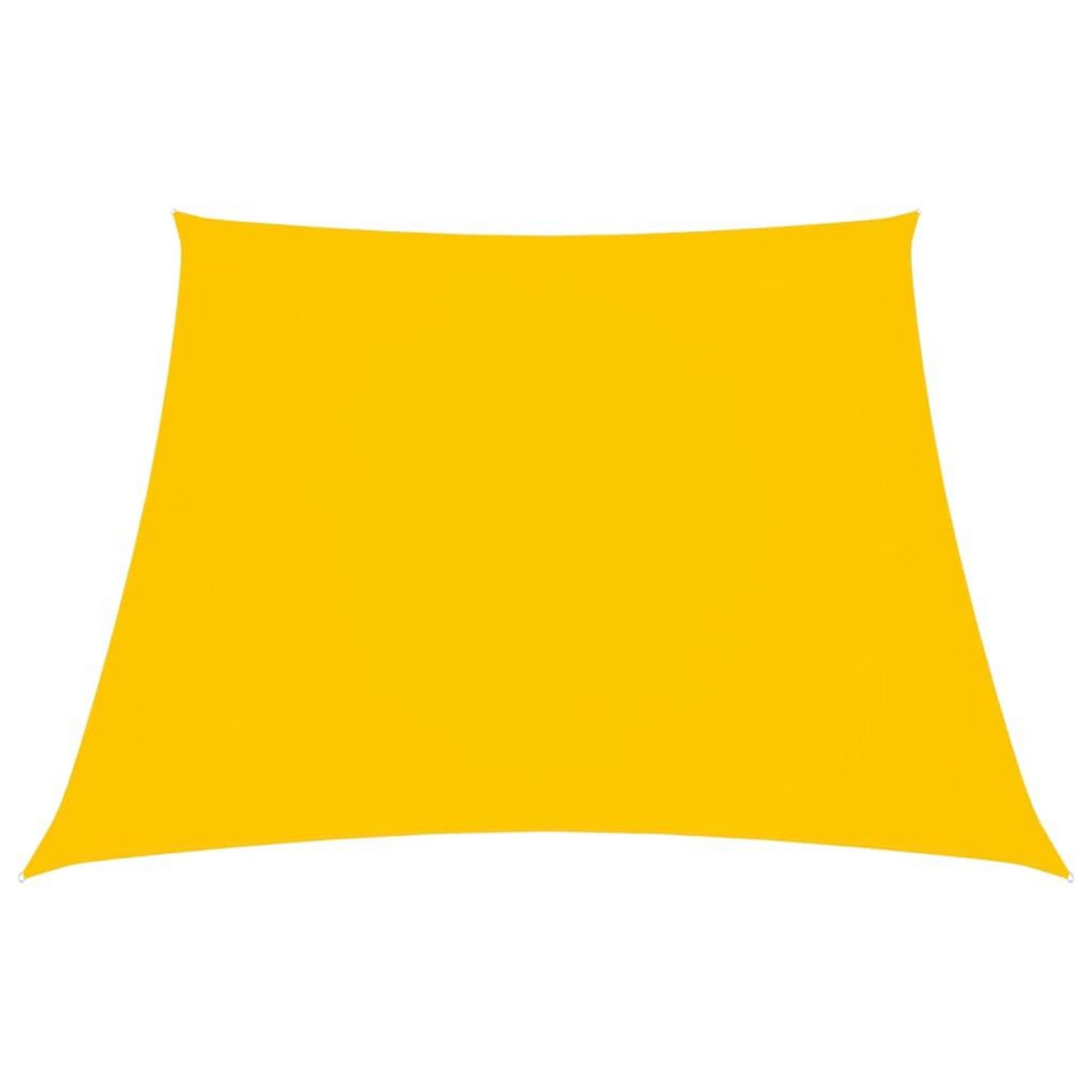 VIDAXL Voile de parasol Tissu Oxford trapeze 2/4x3 m Jaune