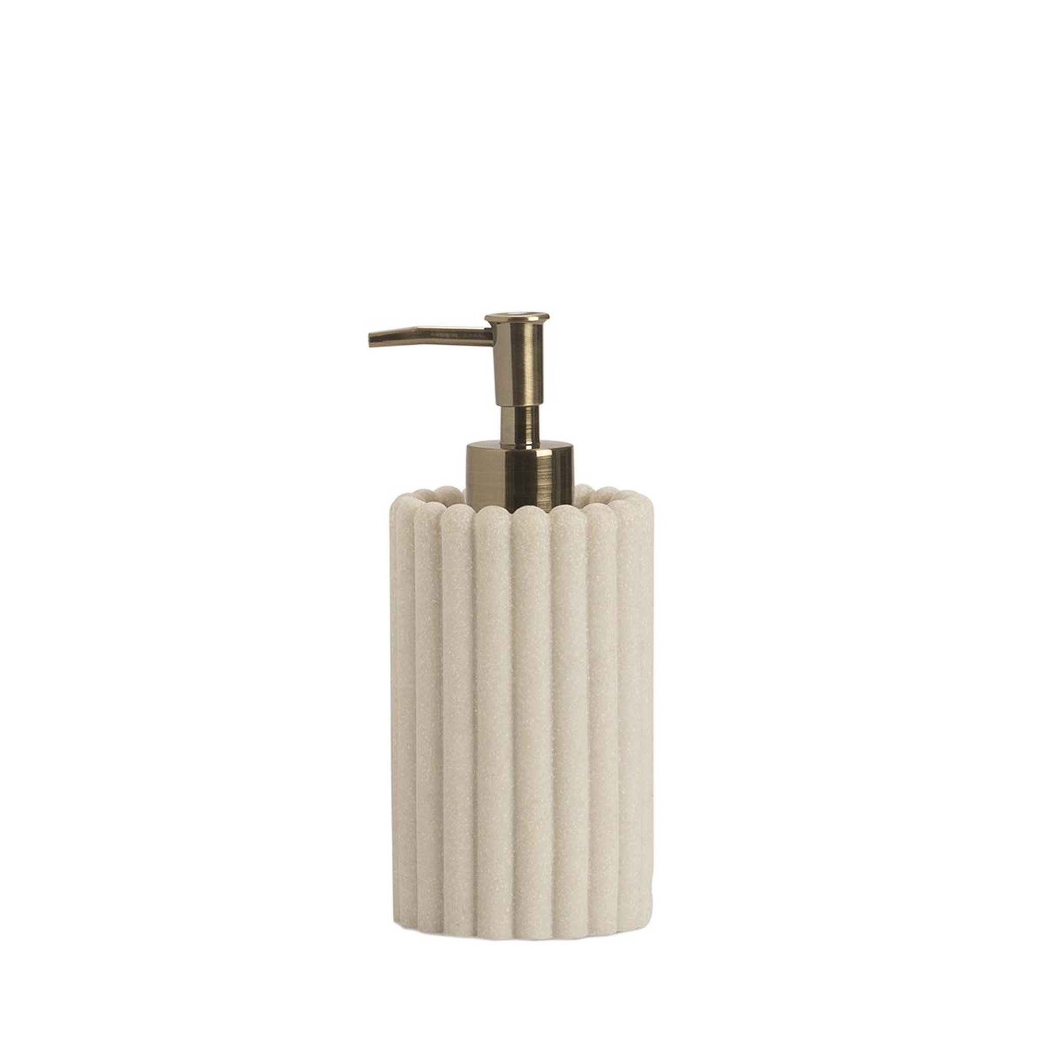 MAISON AUBERTIN Distributeur savon resine beige lugano