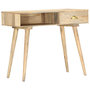 Voir la diapositive 1 : VIDAXL Table console 90x45x75 cm bois de manguier massif