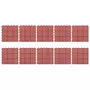 VIDAXL Carreaux de terrasse 10 pcs Rouge 30,5x30,5 cm Plastique