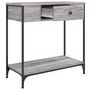 Voir la diapositive 5 : VIDAXL Table console sonoma gris 75x34,5x75 cm bois d'ingenierie