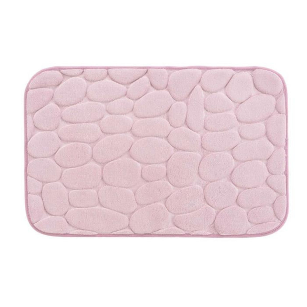 Paris Prix Tapis de Bain  Ricochet  50x80cm Rose Poudré