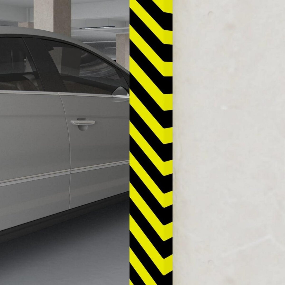 VIDAXL Protecteur d'angle Jaune et noir 6x2x101,5 cm PU