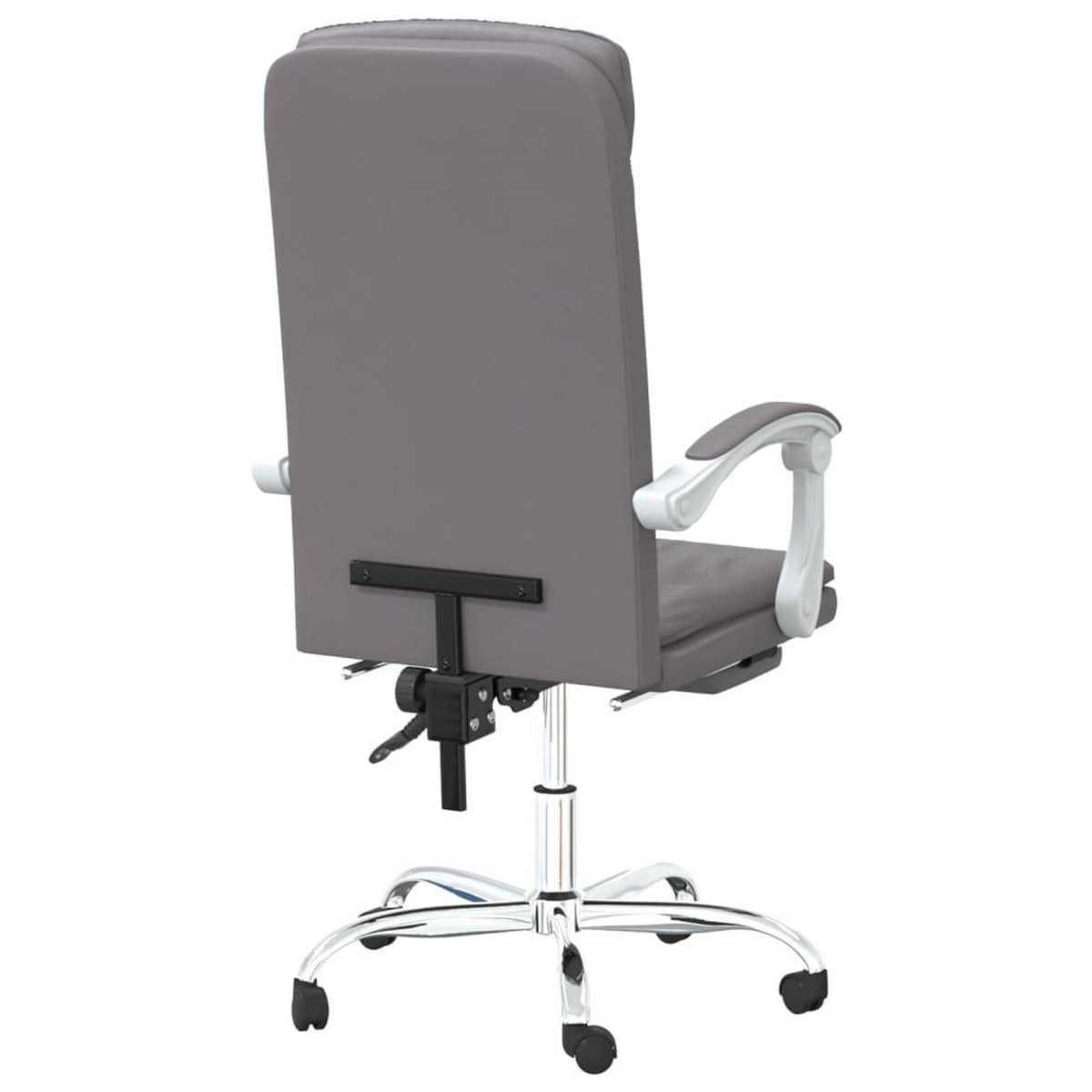 VIDAXL Fauteuil inclinable de bureau Gris Similicuir