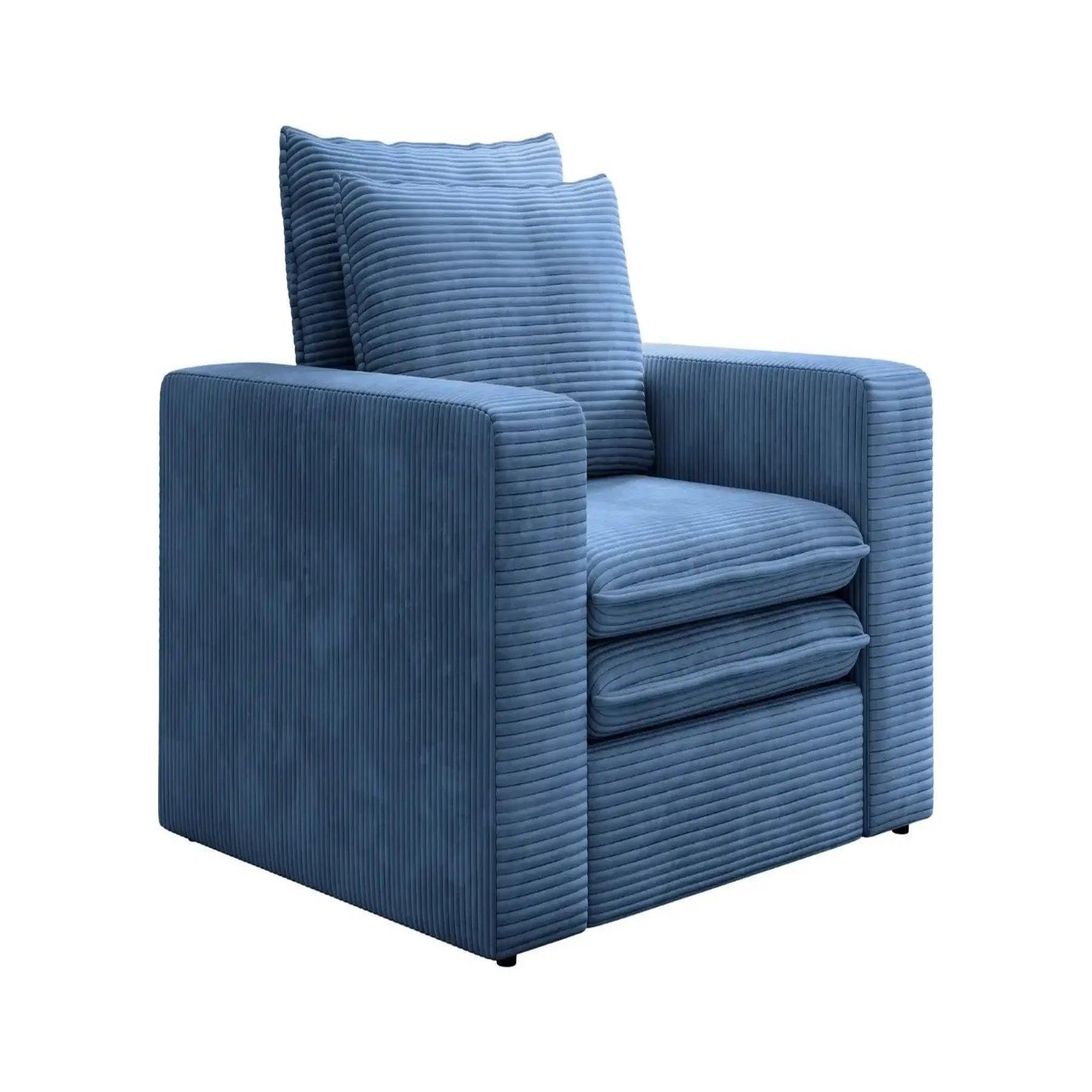 Voir la diapositive 5 : CASANOVA PARIS Oscar - fauteuil en velours côtelé