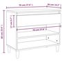 Voir la diapositive 6 : VIDAXL Armoire a chaussures Noir 70x36x60 cm Bois d'ingenierie