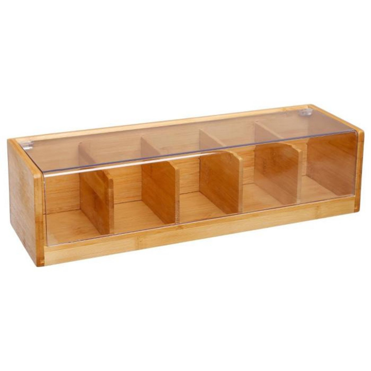 FIVE Boîte à Thé 5 Compartiments  Bambou  36cm Naturel