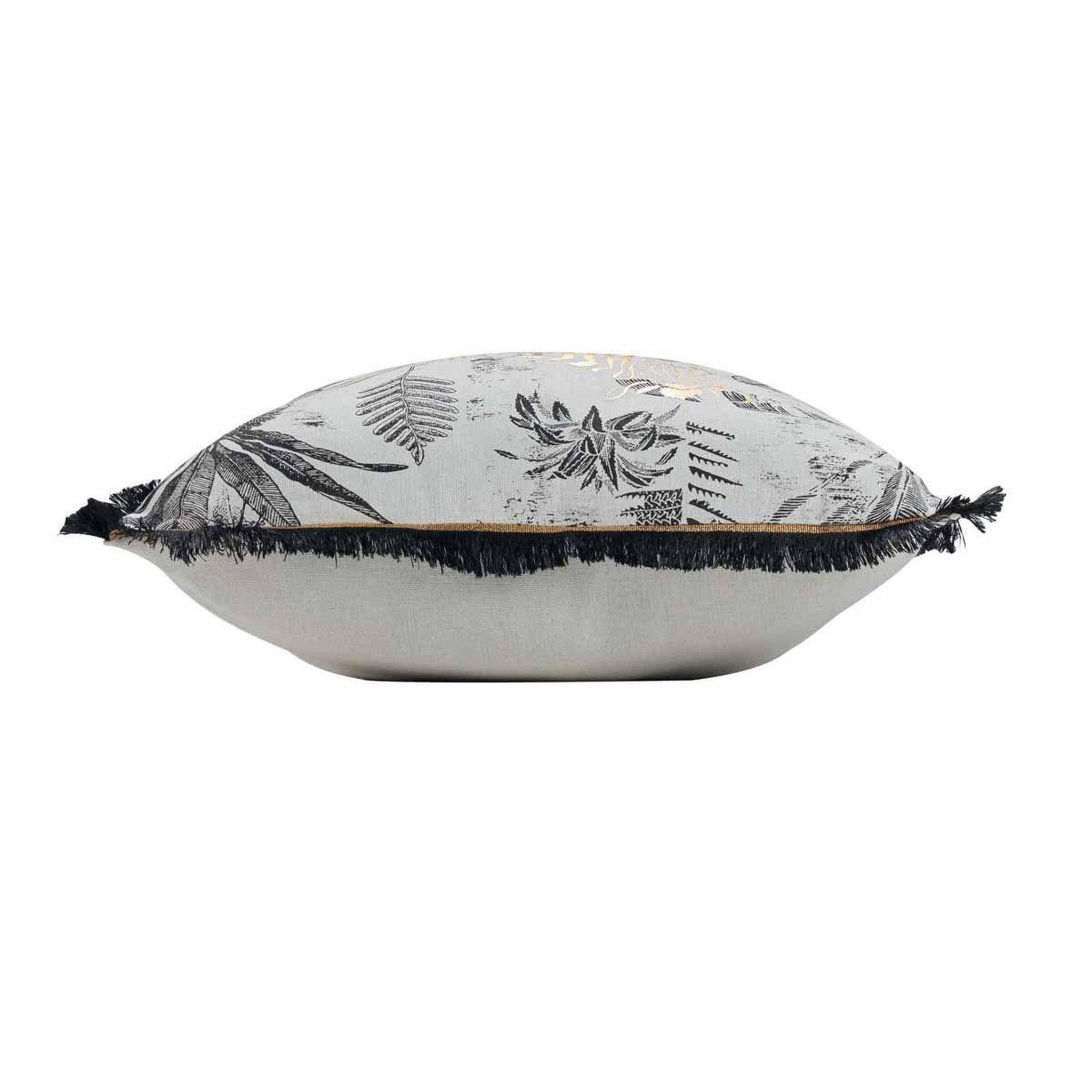 Voir la diapositive 2 : Douceur d'Intérieur Coussin à Franges  Zebrion  45x45cm Blanc