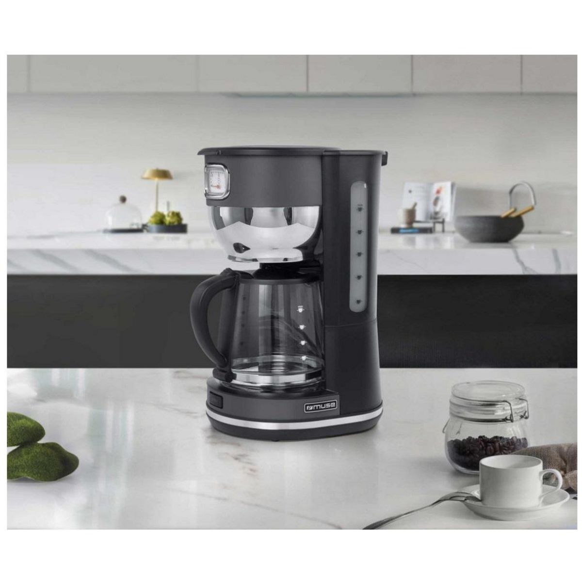Muse Cafetière filtre 10 tasses 1000w noir - MS-220DG