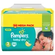 PAMPERS BABY DRY Mega Couches Standard T3 (4-9 kg) X100