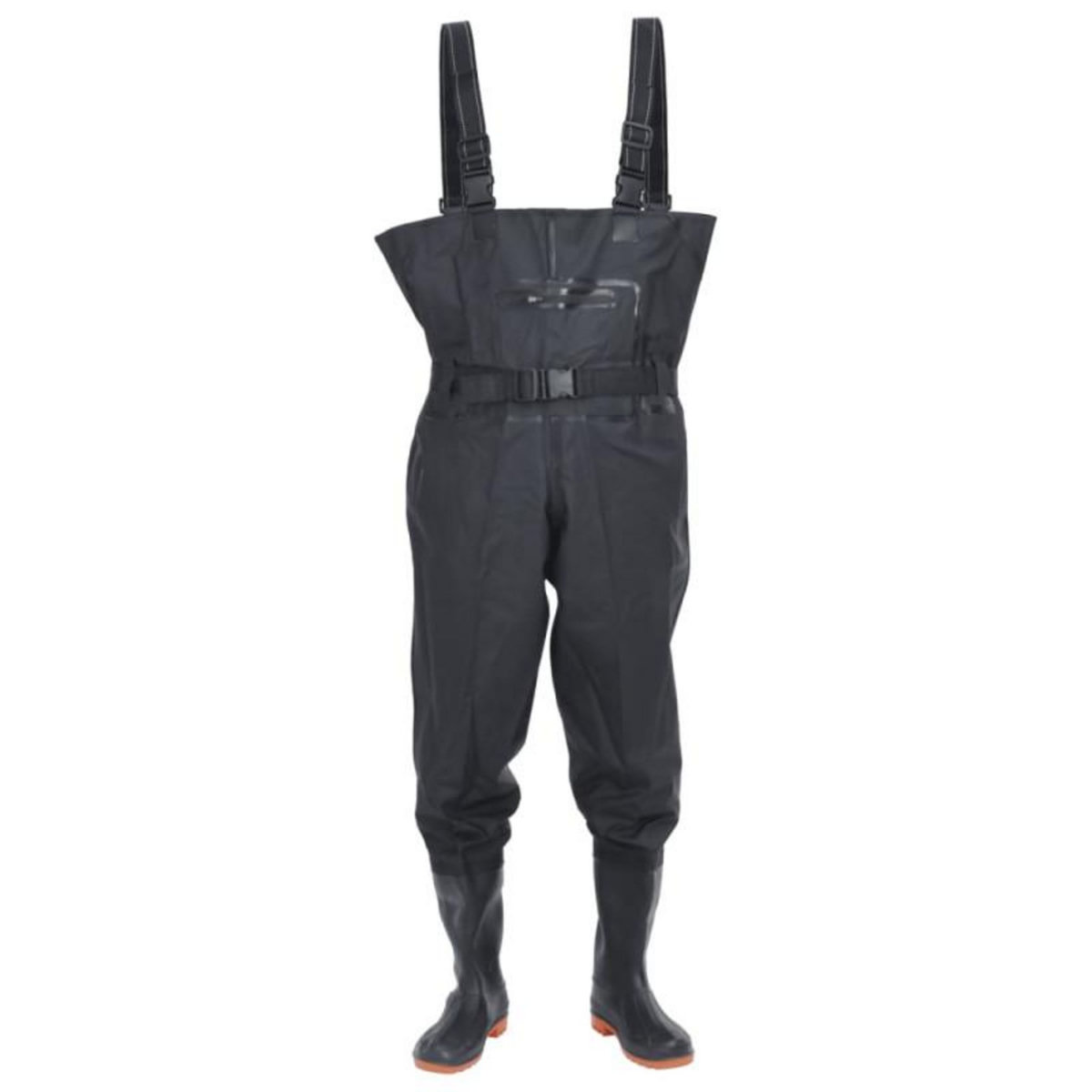 VIDAXL Cuissardes avec bottes et ceinture noir taille 45