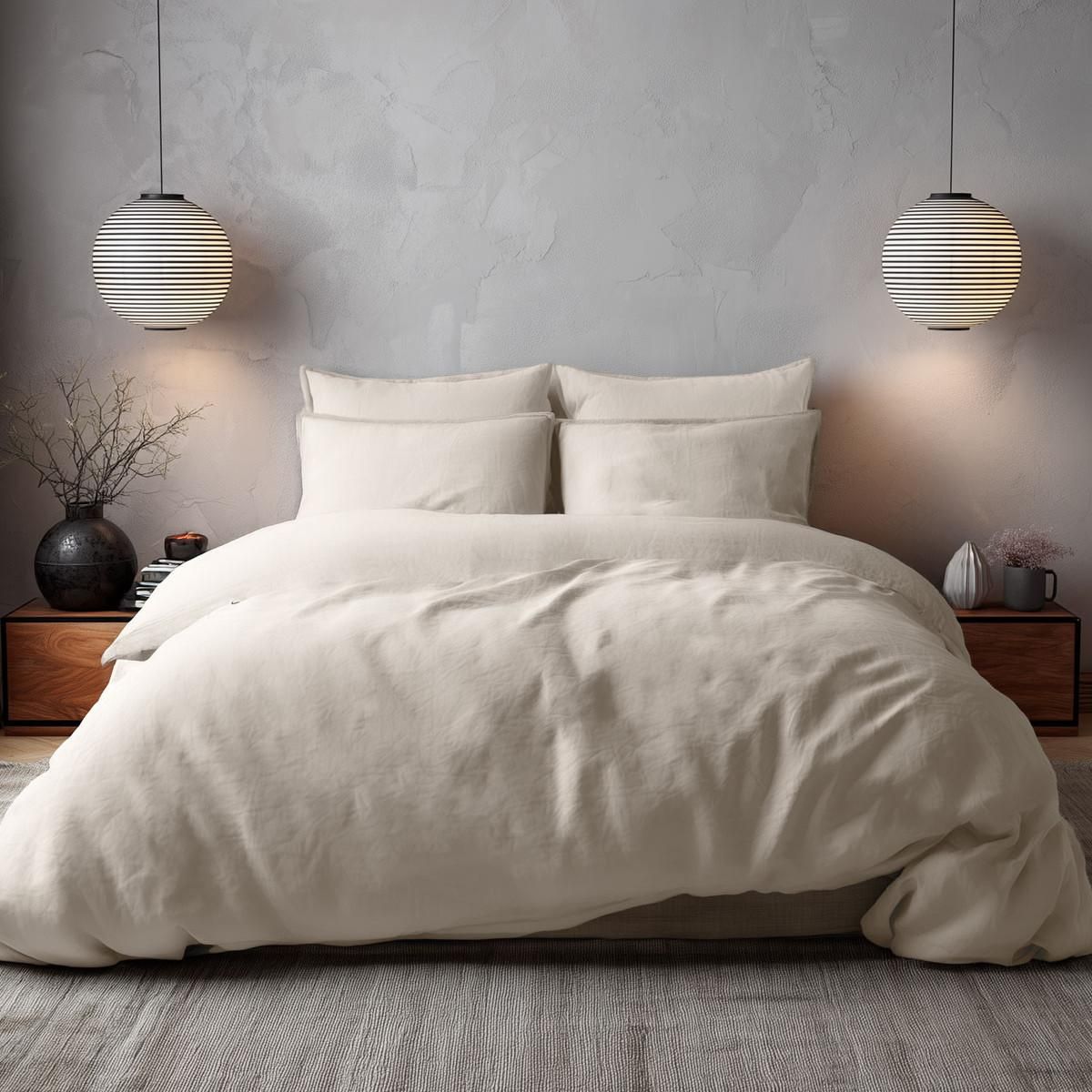 Sensei Maison Housse de couette en percale lavée HOME WASHED