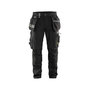 Voir la diapositive 1 : BLAKLADER Pantalon de travail artisan + stretch noir T38 BLÅKLÄDER 159918609900C44