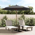 VIDAXL Parasol de jardin avec mat en bois anthracite 299x240 cm