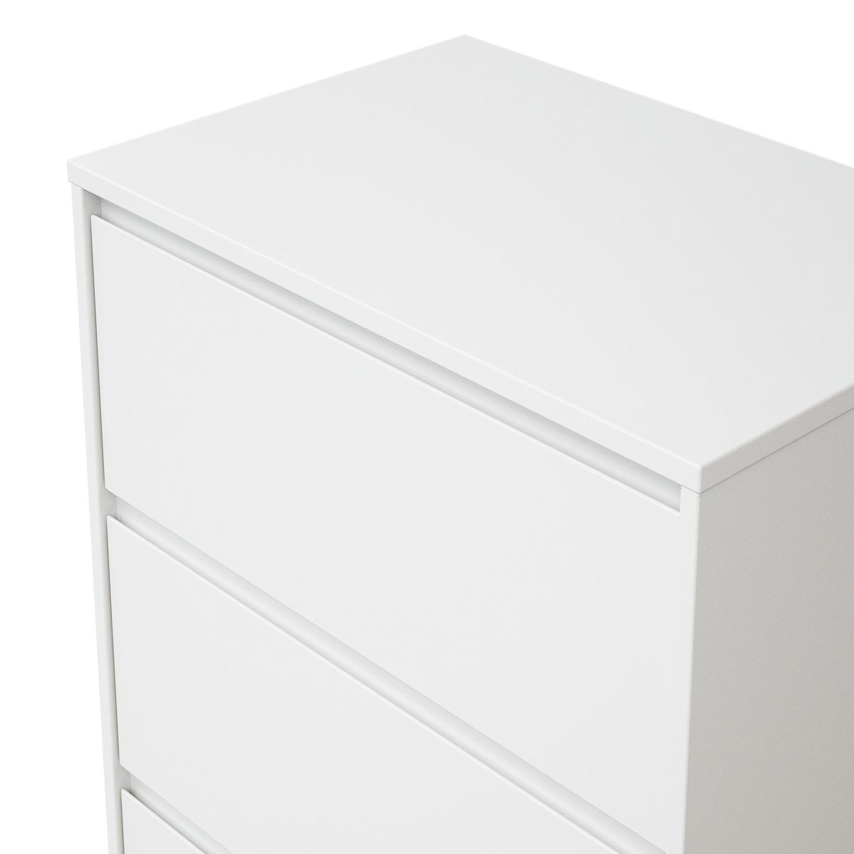 WEBABY Commode 4 tiroirs en bois