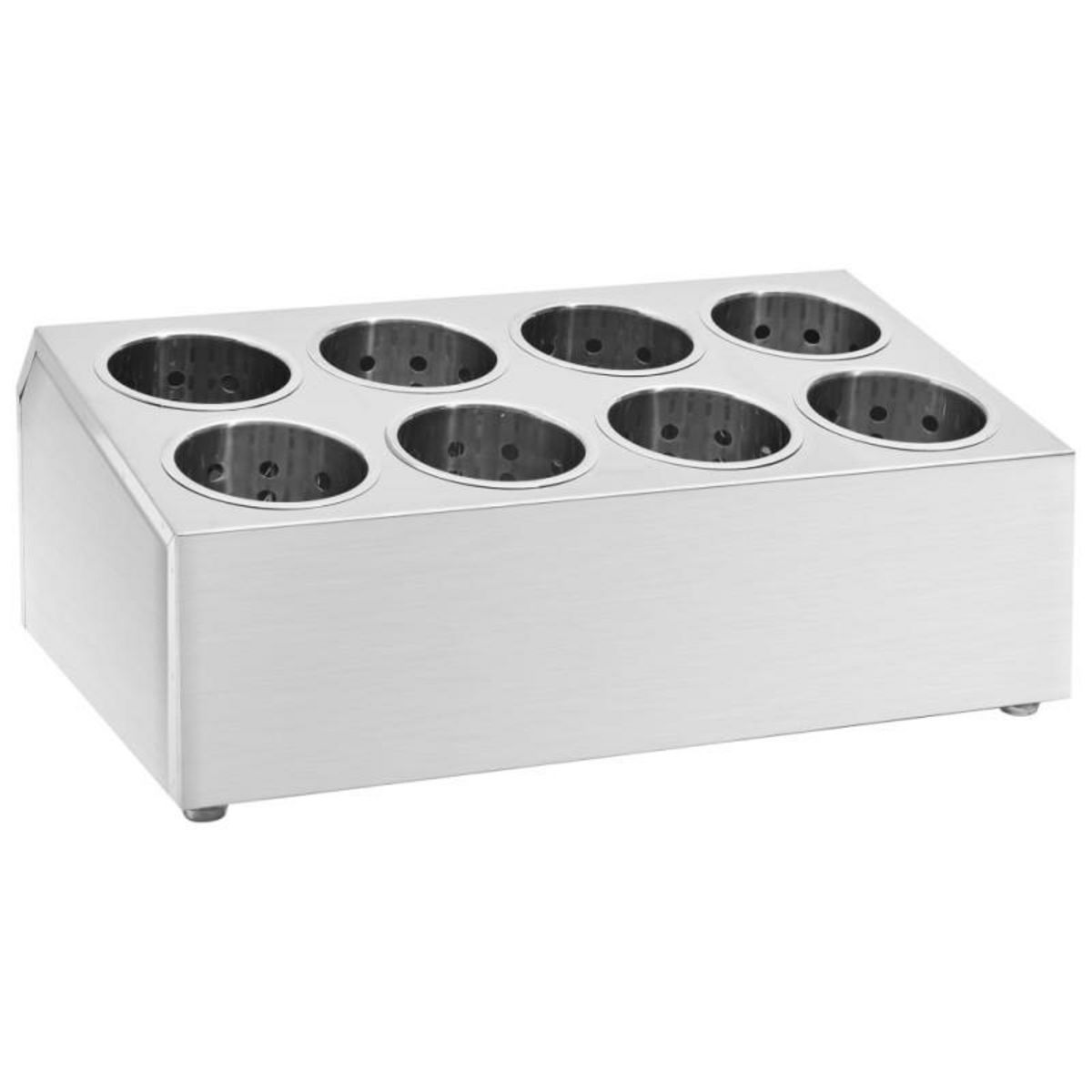 VIDAXL Porte couverts 8 grilles Rectangulaire Acier inoxydable