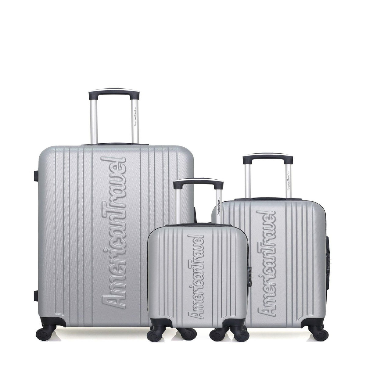 AMERICAN TRAVEL AMERICAN TRAVEL - LOT DE 3 - Valises grand format, cabine et cabine XXS SPRINGFIELD