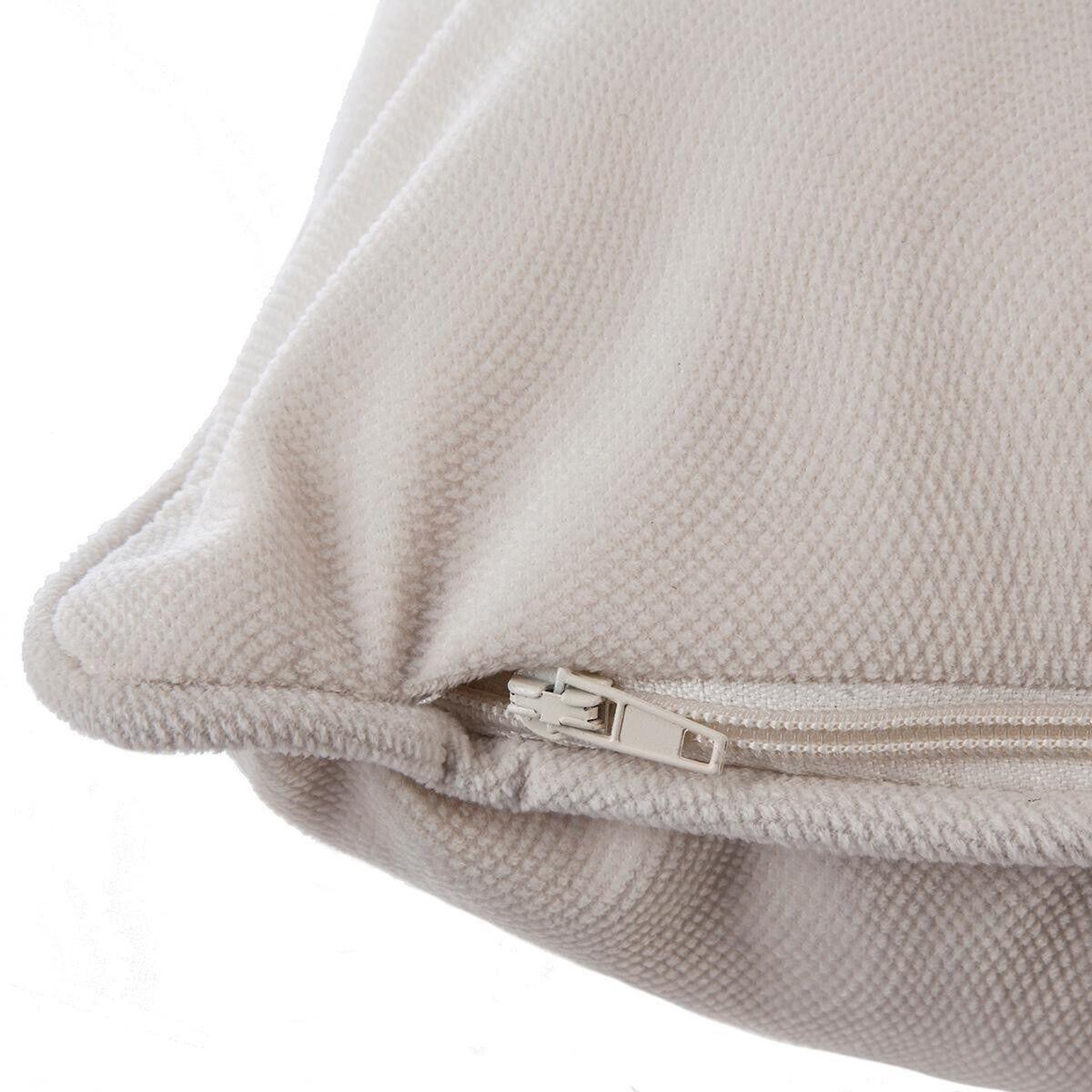 Voir la diapositive 4 : ATMOSPHERA Coussin déhoussable  lilou  50x30cm ivoire