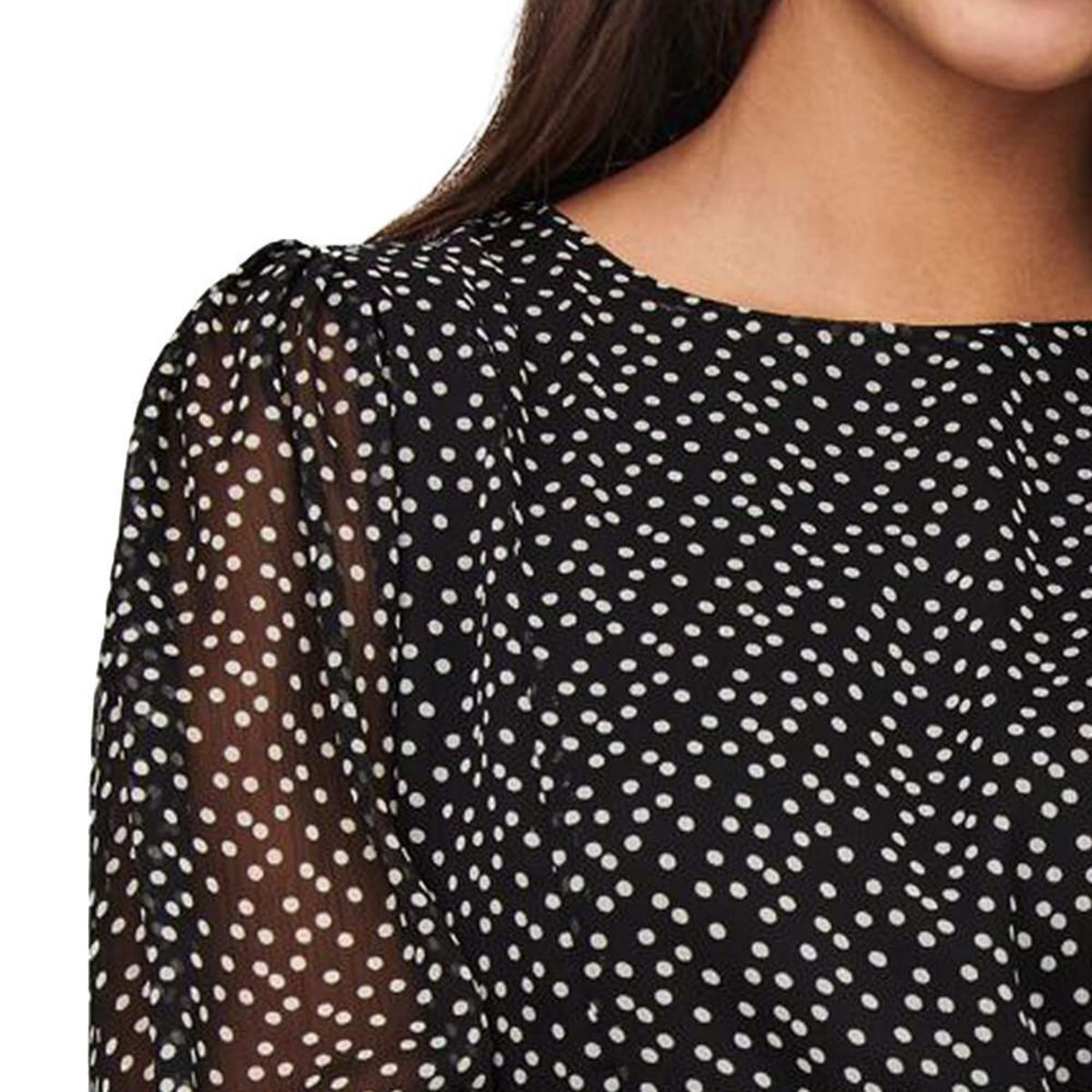 JACQUELINE DE YONG Robe à pois /Blanc Femme JDY Candice