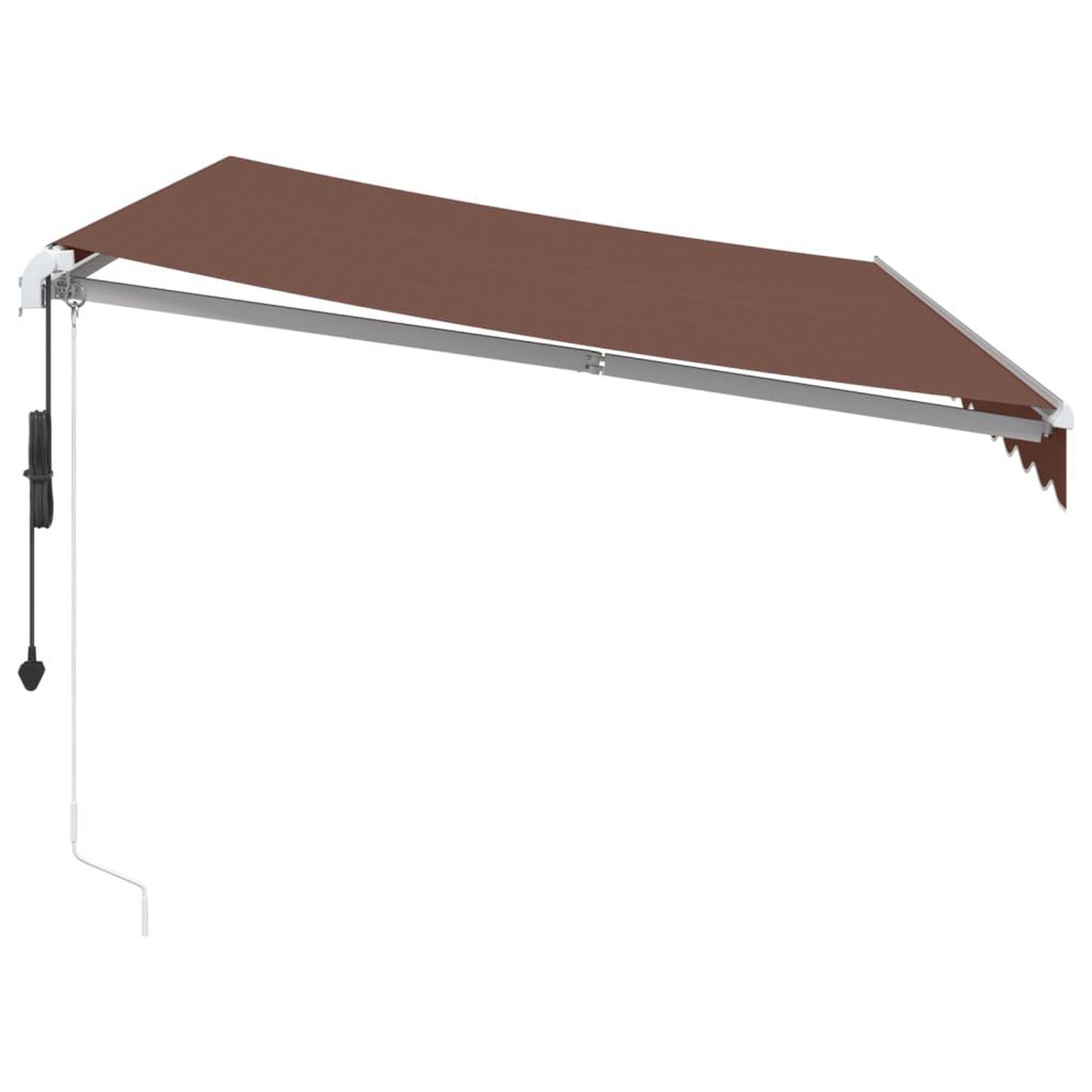 Voir la diapositive 4 : VIDAXL Auvent retractable automatique marron 350x250 cm