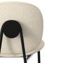 Voir la diapositive 6 : Rendez vous déco Lot de 2 chaises pour îlot central en tissu bouclé beige 63,5 cm - Iris