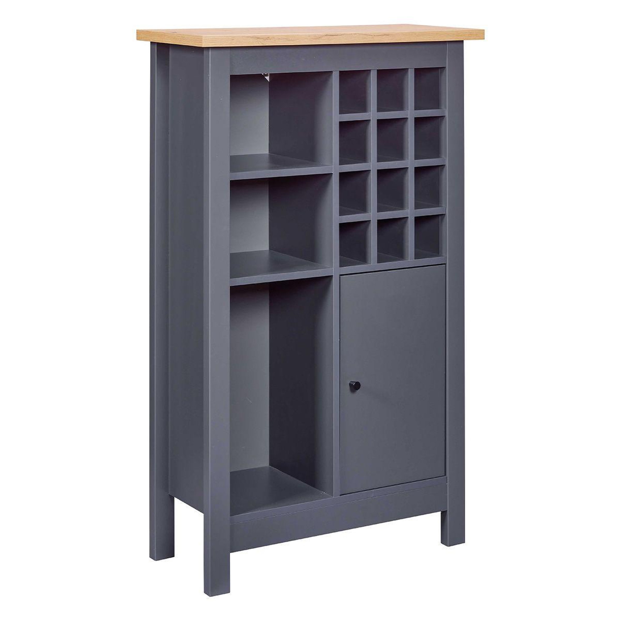 INTERLINK Buffet avec range-bouteilles  nichole  124cm anthracite
