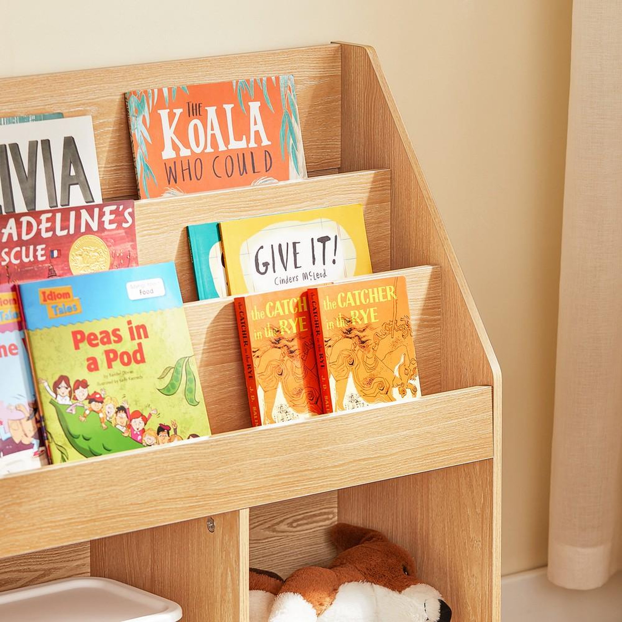 Voir la diapositive 5 : SOBUY SoBuy - Bibliothèque Enfant à 2 étagères - Nordique - KMB01