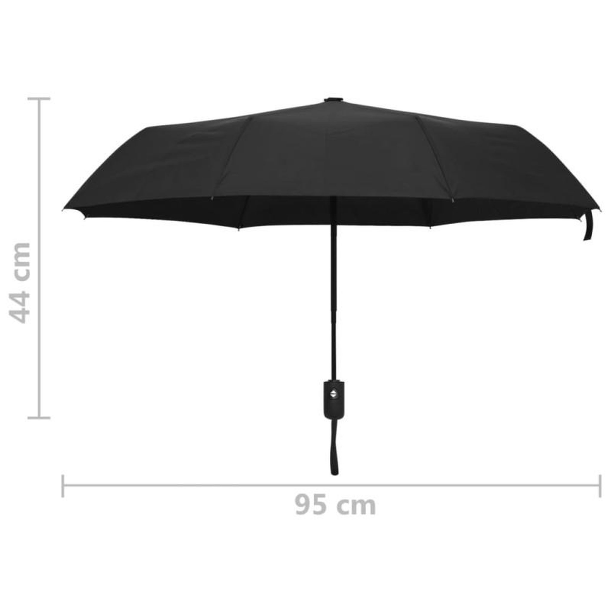 Voir la diapositive 6 : VIDAXL Parapluie pliable automatique Noir 95 cm