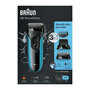 Voir la diapositive 2 : BRAUN Rasoir électrique barbe homme - BRAUN - Series 3 Shave & Style 3010BT - Technologie Wet & Dry - Noir / Bleu