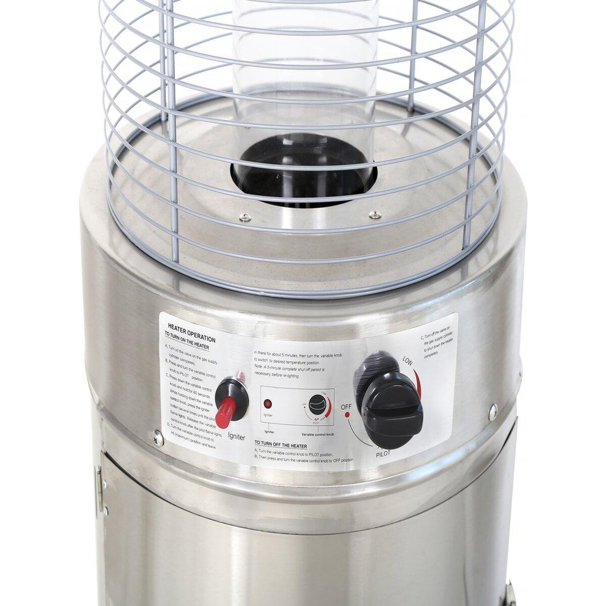 Voir la diapositive 4 : Habitat et Jardin Parasol chauffant gaz  Flamma  - 11 KW - Acier