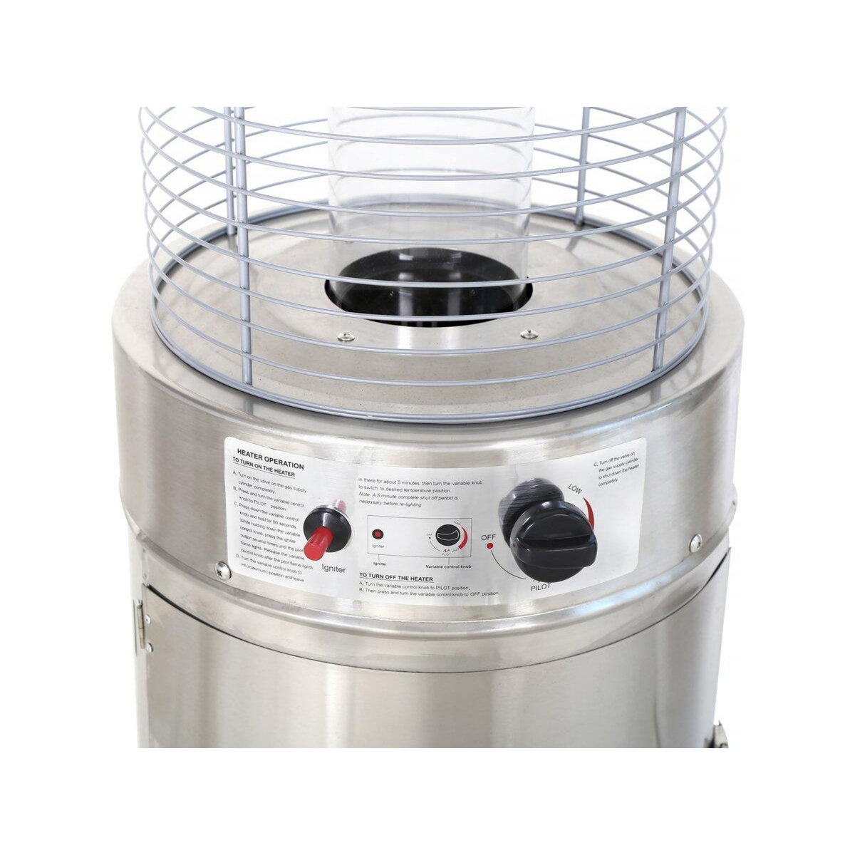 Habitat et Jardin Parasol chauffant gaz  Flamma  - 11 KW - Acier