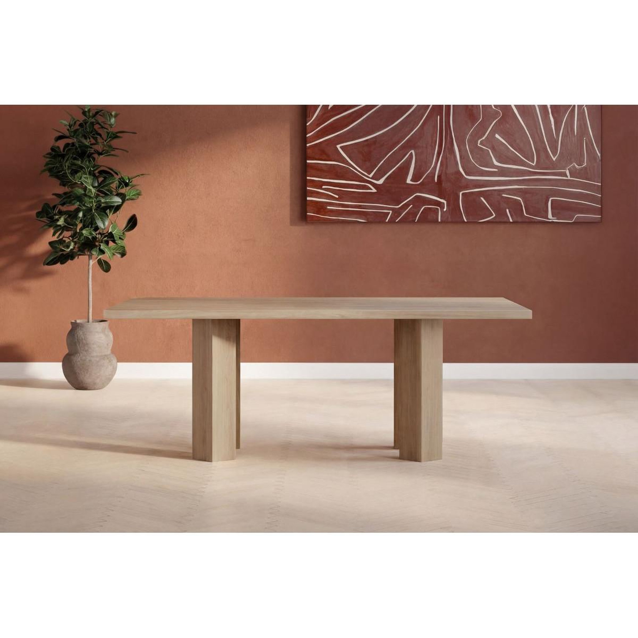Voir la diapositive 4 : Paris Prix Table à manger design  lillehammer  200cm naturel