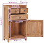 Voir la diapositive 6 : VIDAXL Buffet 50x30x90 cm bois de teck massif